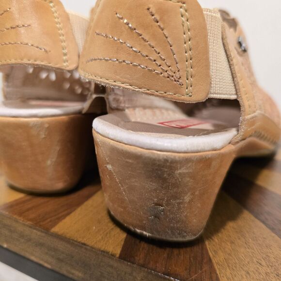 Pikolinos Women 36 Romana Leather Shoes Sandals Floral Pink Boho Cottage Western - Picture 7 of 13